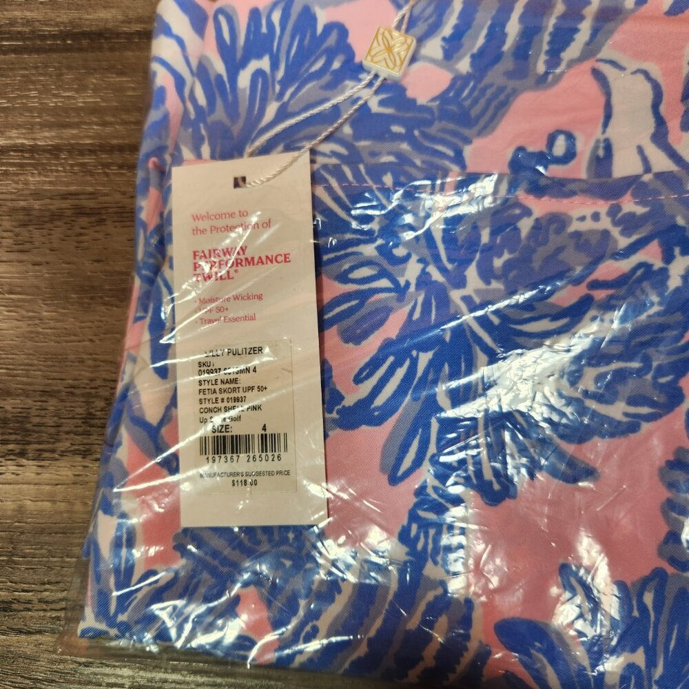 NWT Lilly Pulitzer Luxletic Fetia Skort Pull-On Skort - SIZE 4 - Picture 8 of 9
